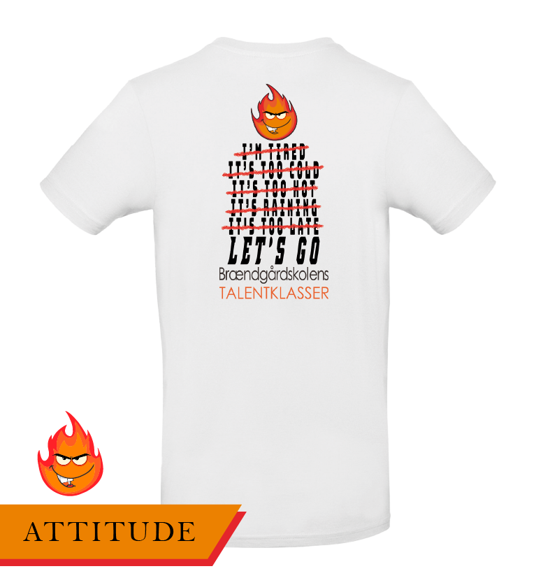 Attitude Tshirt Hvid - SponsorWorld