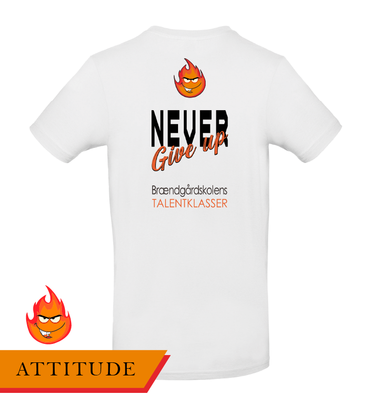 Attitude Tshirt Hvid - SponsorWorld