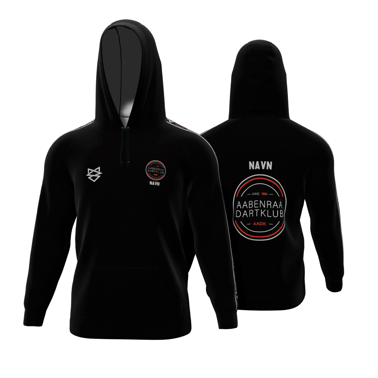 Bomulds Hoodie - Aabenraa Dart Klub