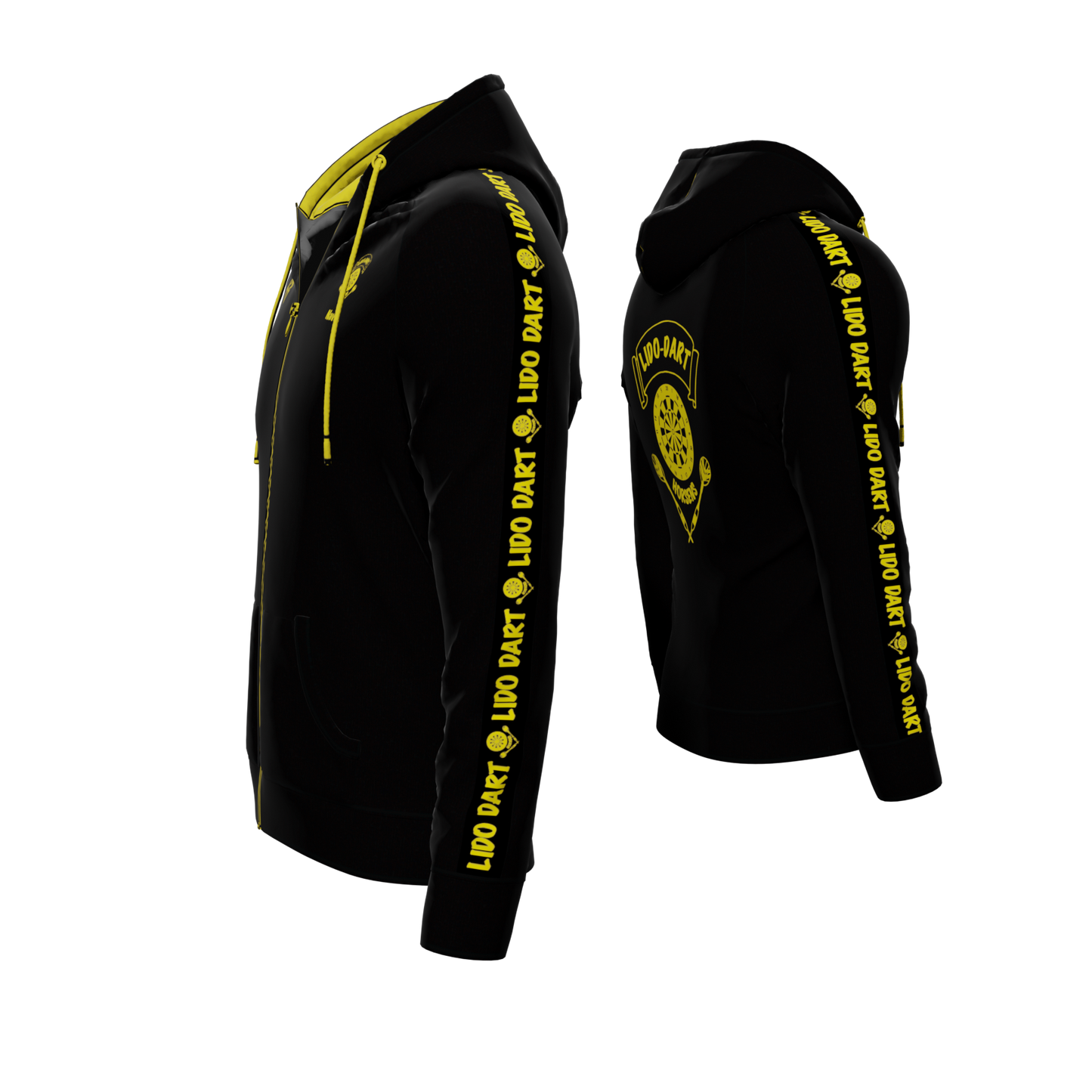 Bomulds Hoodie ZIP - LIDO Dart