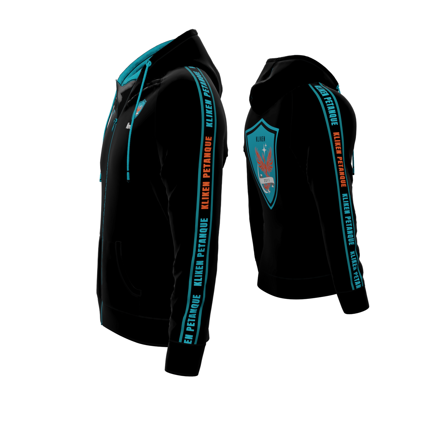 Bomulds Hoodie ZIP - Kliken Petanque