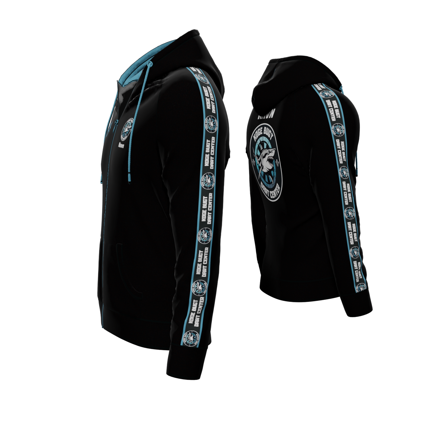Bomulds Hoodie ZIP - Køge Bugt Dart