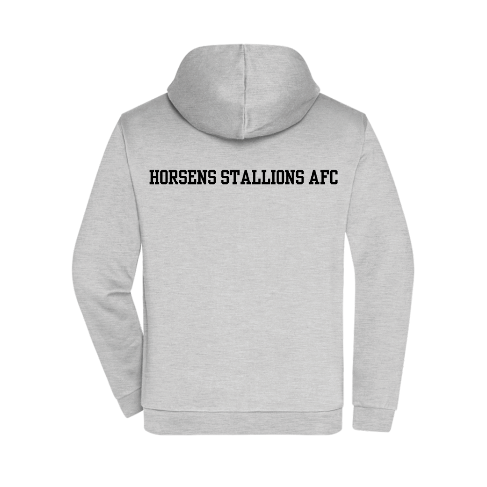 Bomulds Hoodie ZIP - Voksen - Horsens Stallions AFC