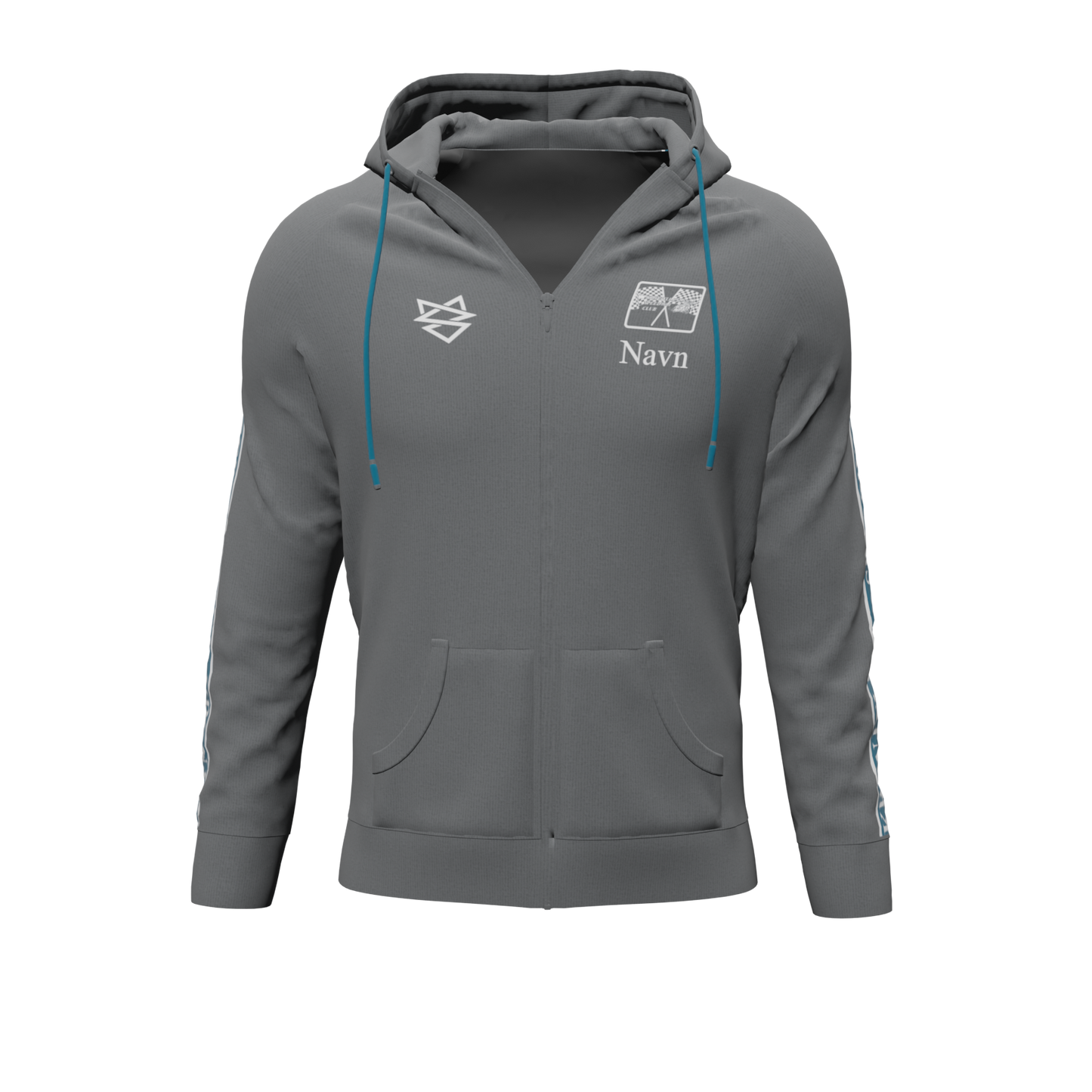 Bomulds Hoodie ZIP - Kronjyllands Speedway Club