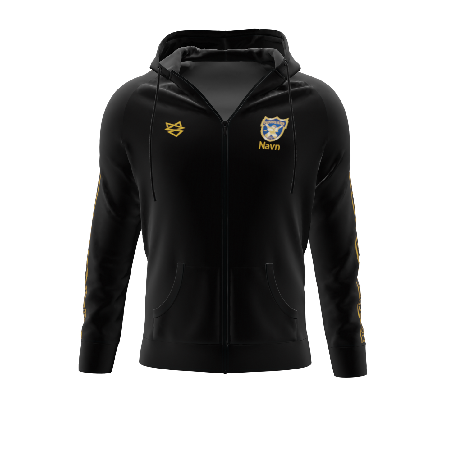 Bomulds Hoodie ZIP - Nørrebro Cricket Club - SponsorWorld