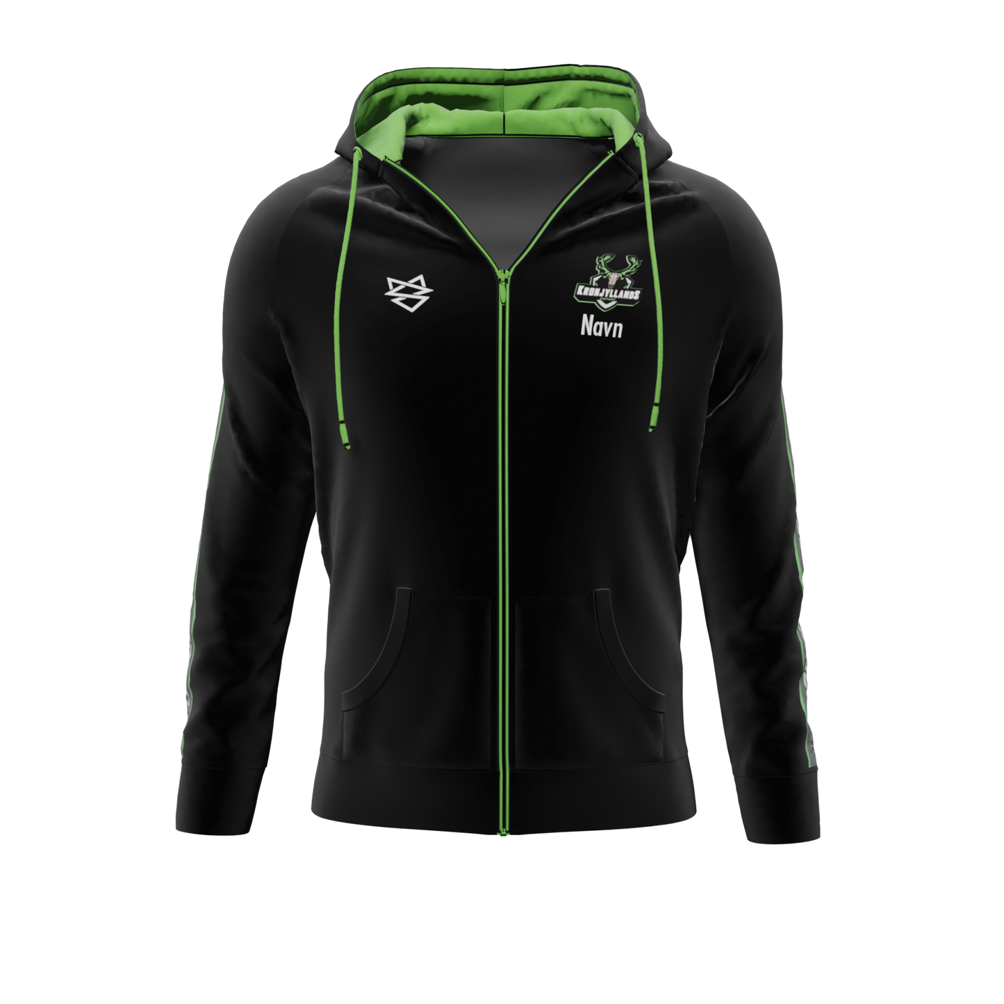 Cotton Hoodie ZIP - Adult - Kronjyllands Esport