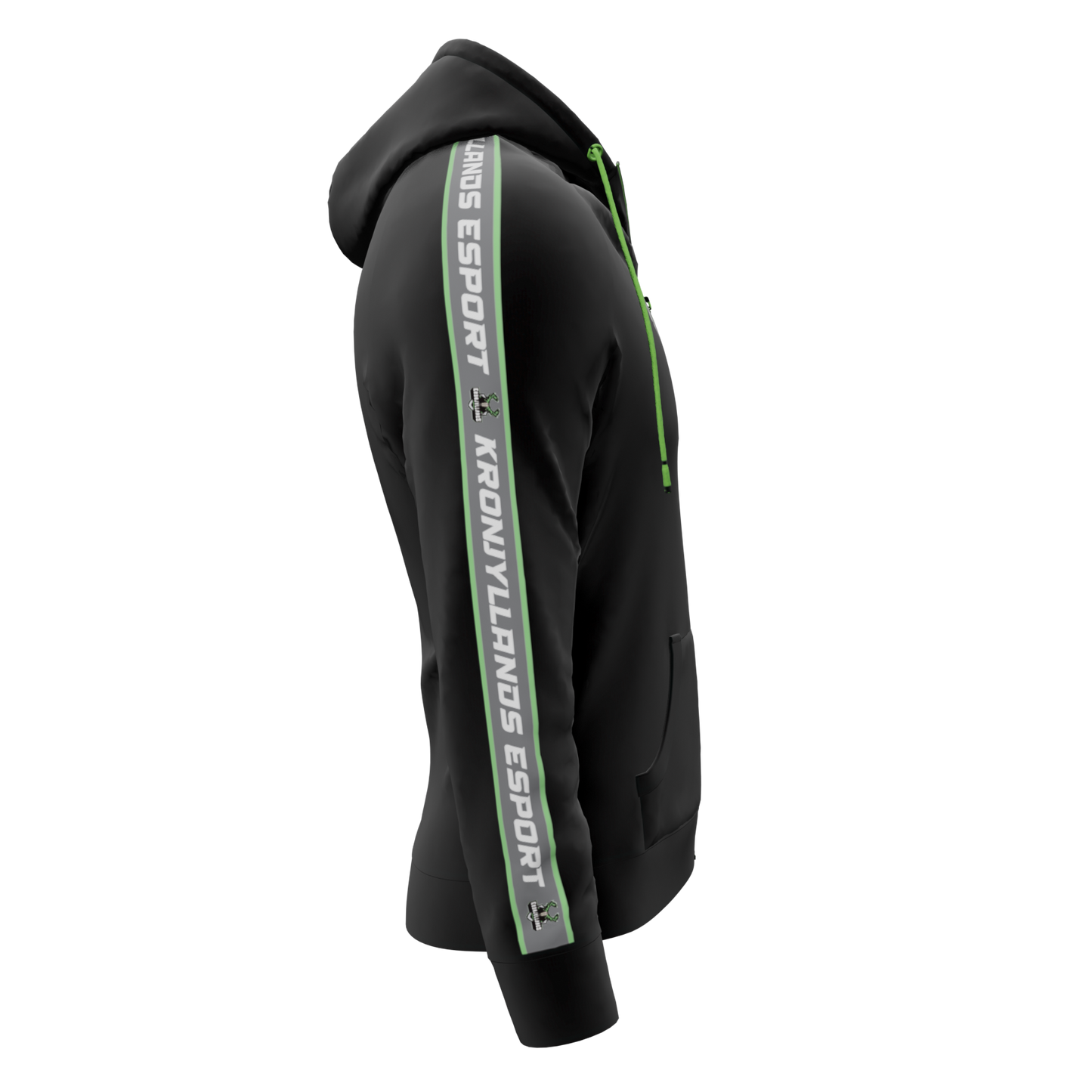 Cotton Hoodie ZIP - Adult - Kronjyllands Esport