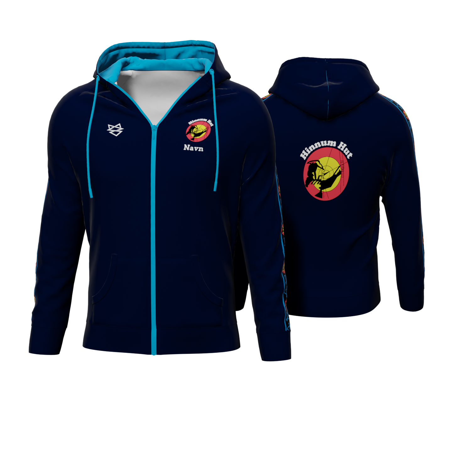 Bomulds Hoodie ZIP - Hinnumhut Bueskydning