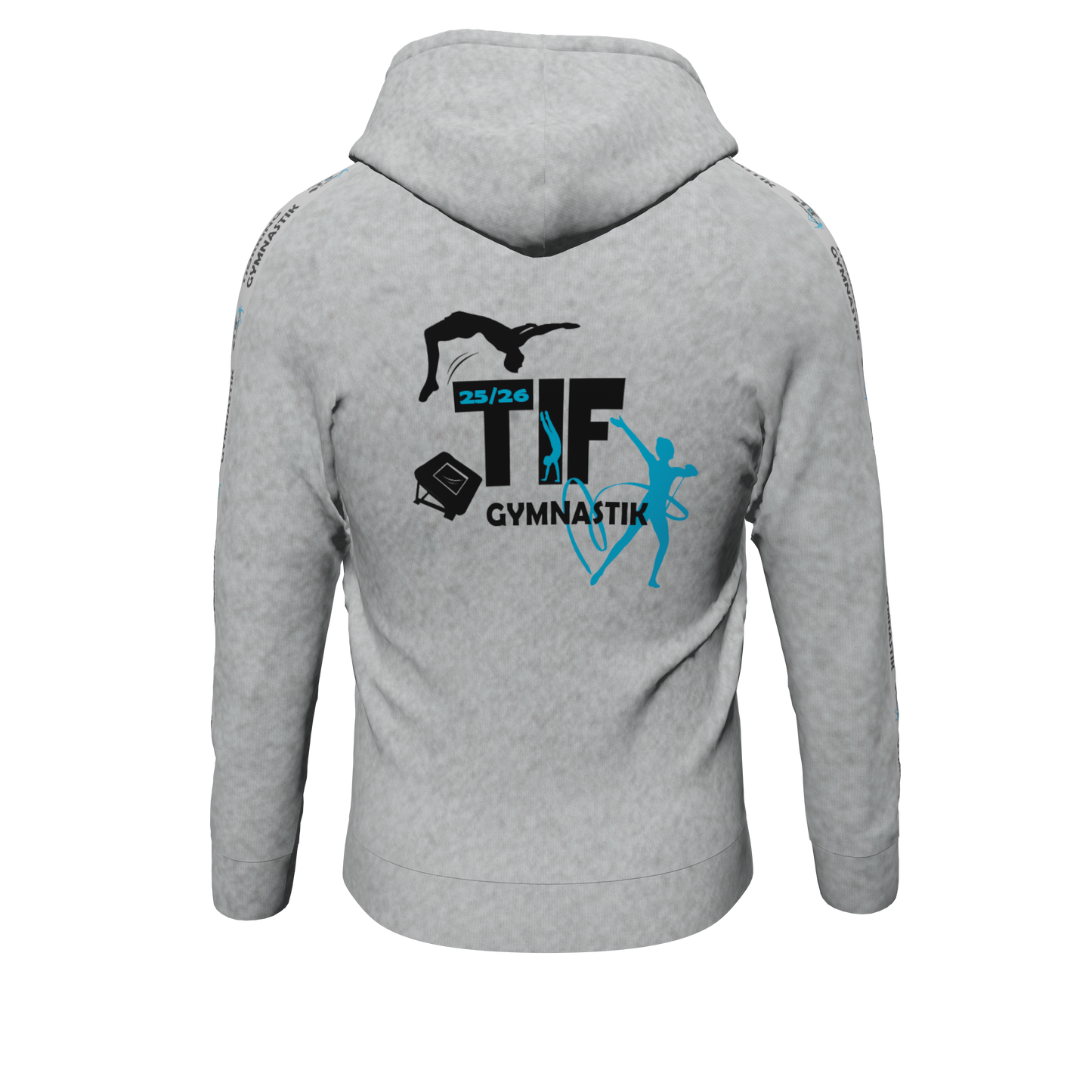 Bomulds Hoodie ZIP - TIF Gymnastik