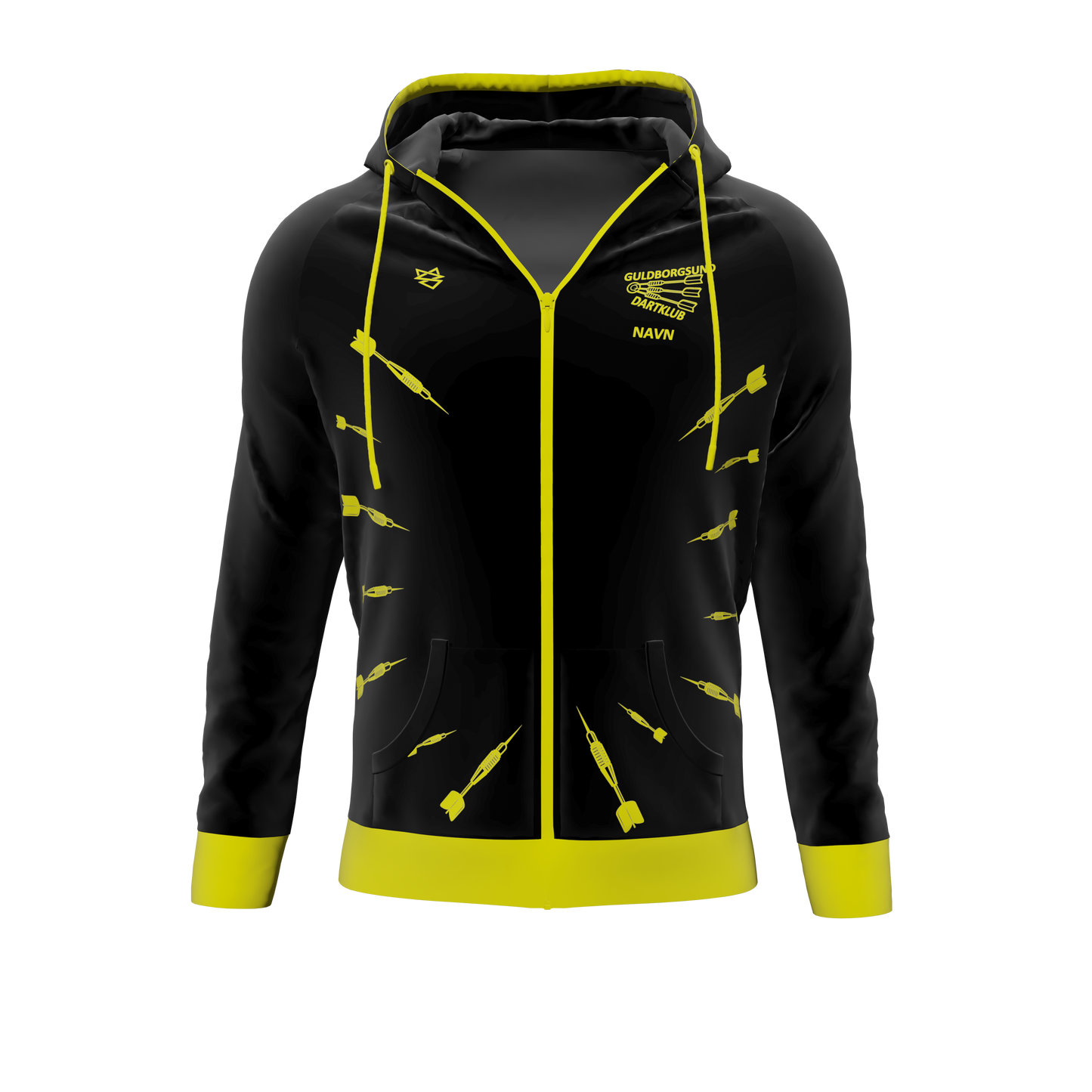 Hoodie ZIP - Guldborgsund Dartklub