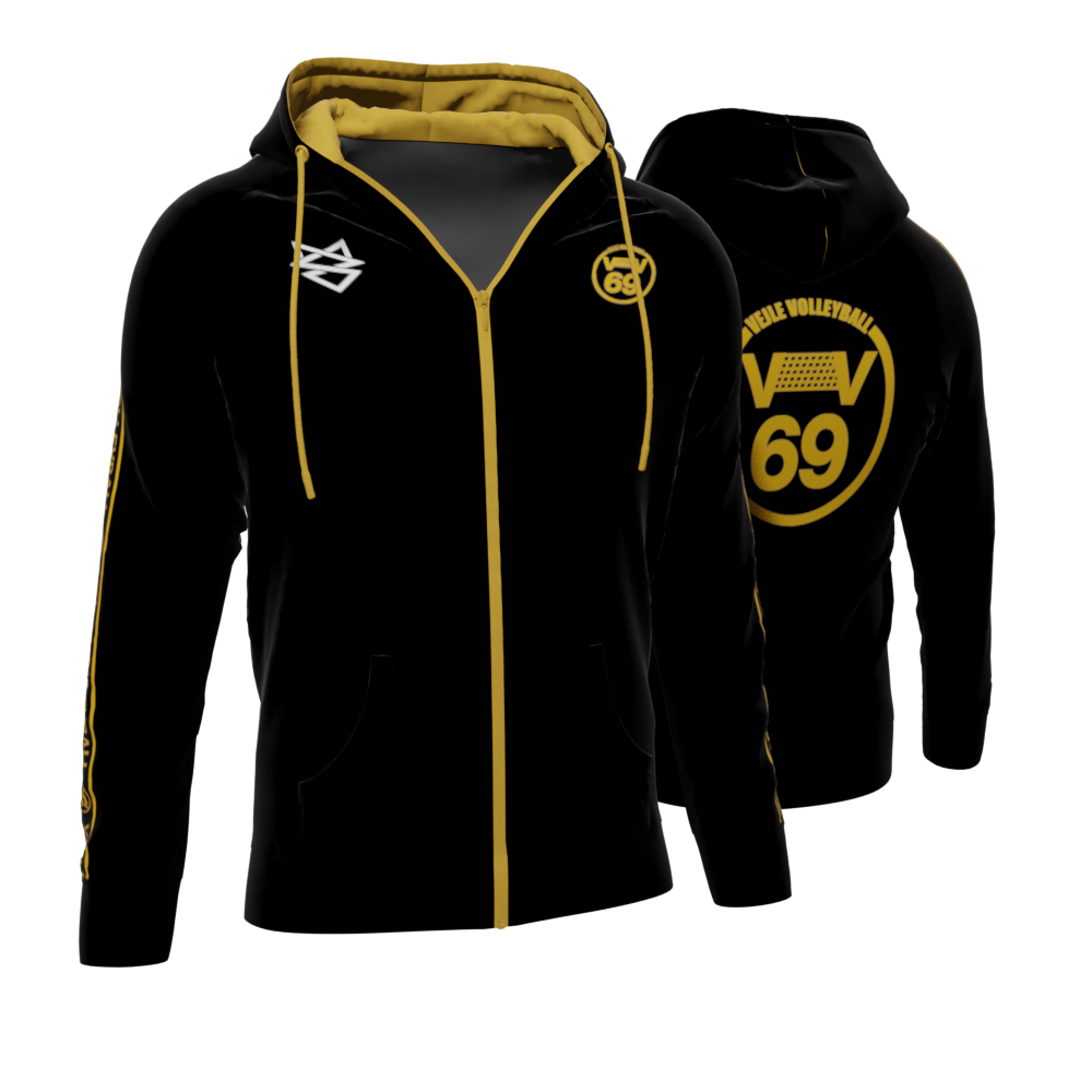 Bomulds Hoodie ZIP - VV69 - SponsorWorld