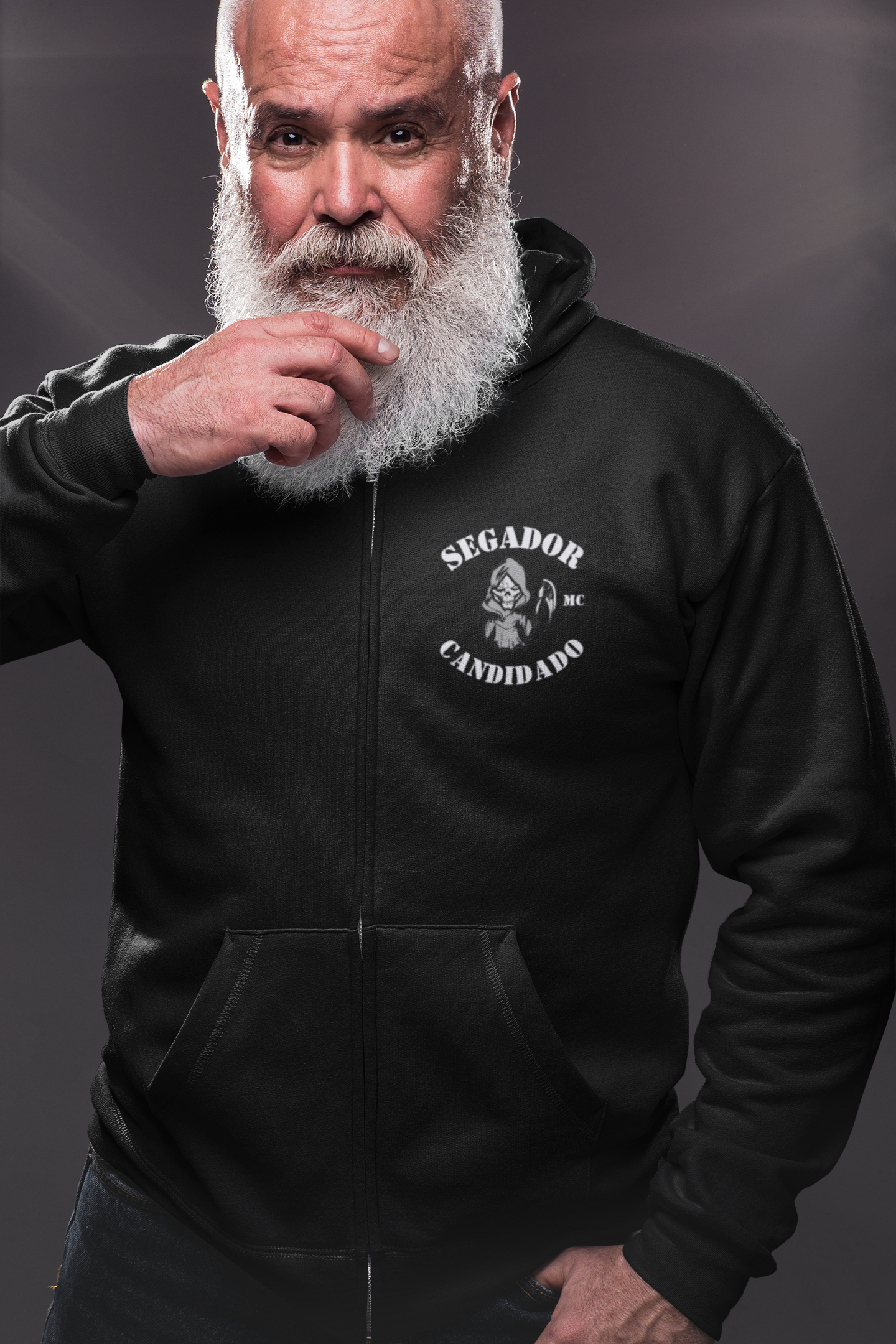 Bomulds Hoodie ZIP - Voksen - Segador MC - SponsorWorld