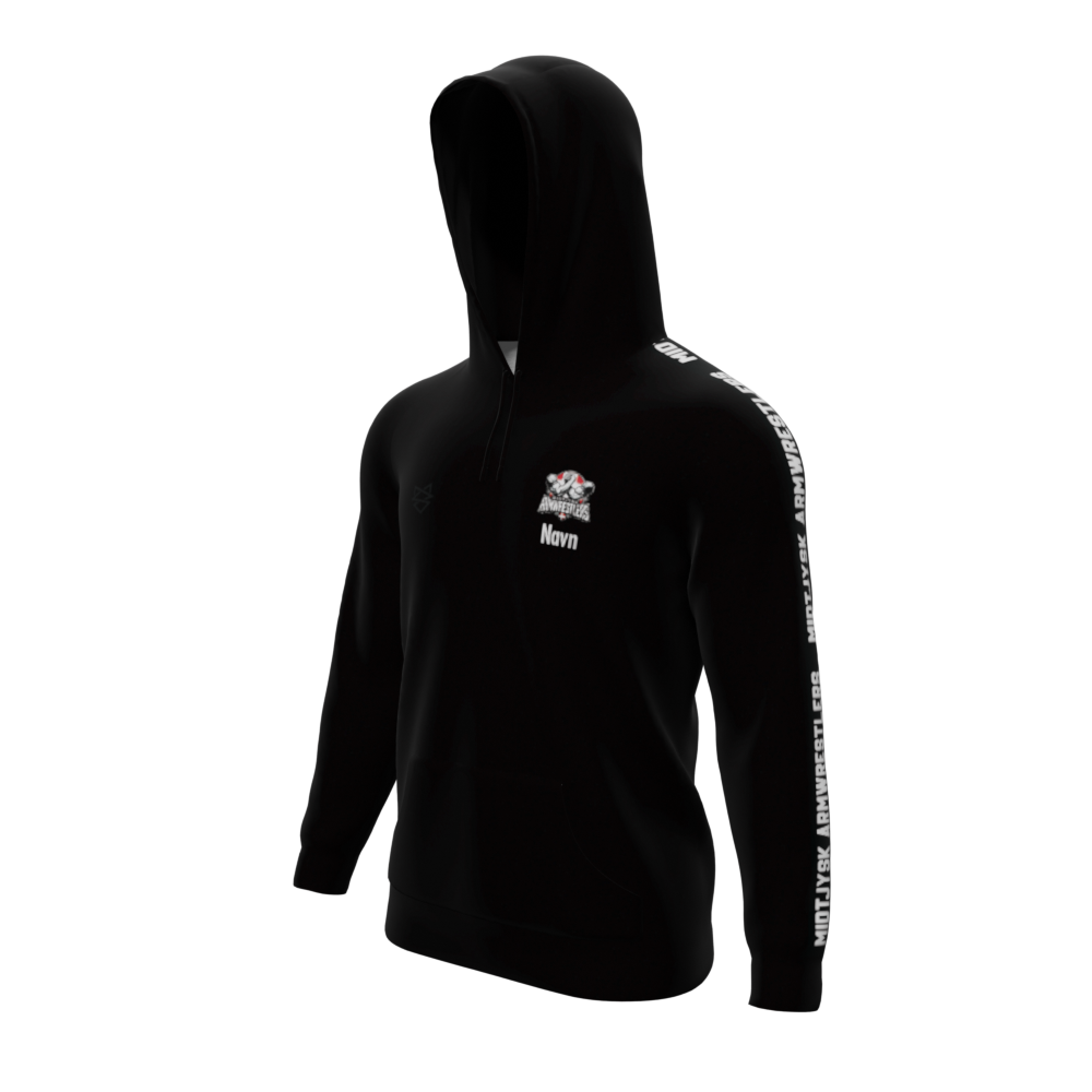 Bomulds Hoodie - Midtjysk Armwrestlers