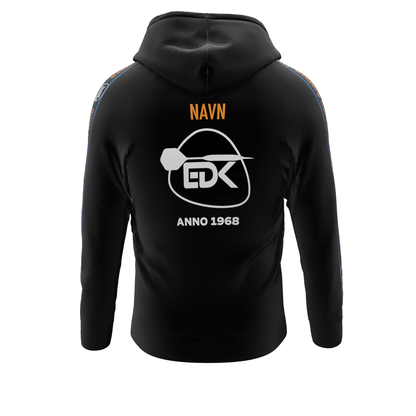 Bomulds Hoodie ZIP - Esbjerg Dart Klub - SponsorWorld