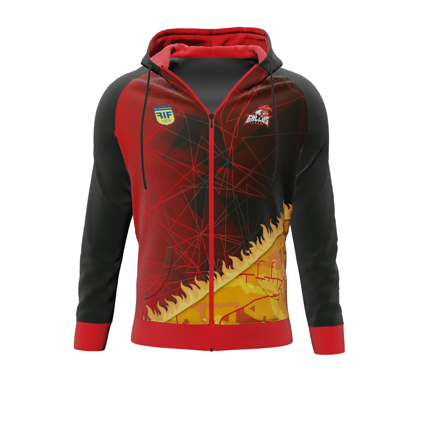 Hoodie ZIP - Farre Idrætsforening - Esport - SponsorWorld
