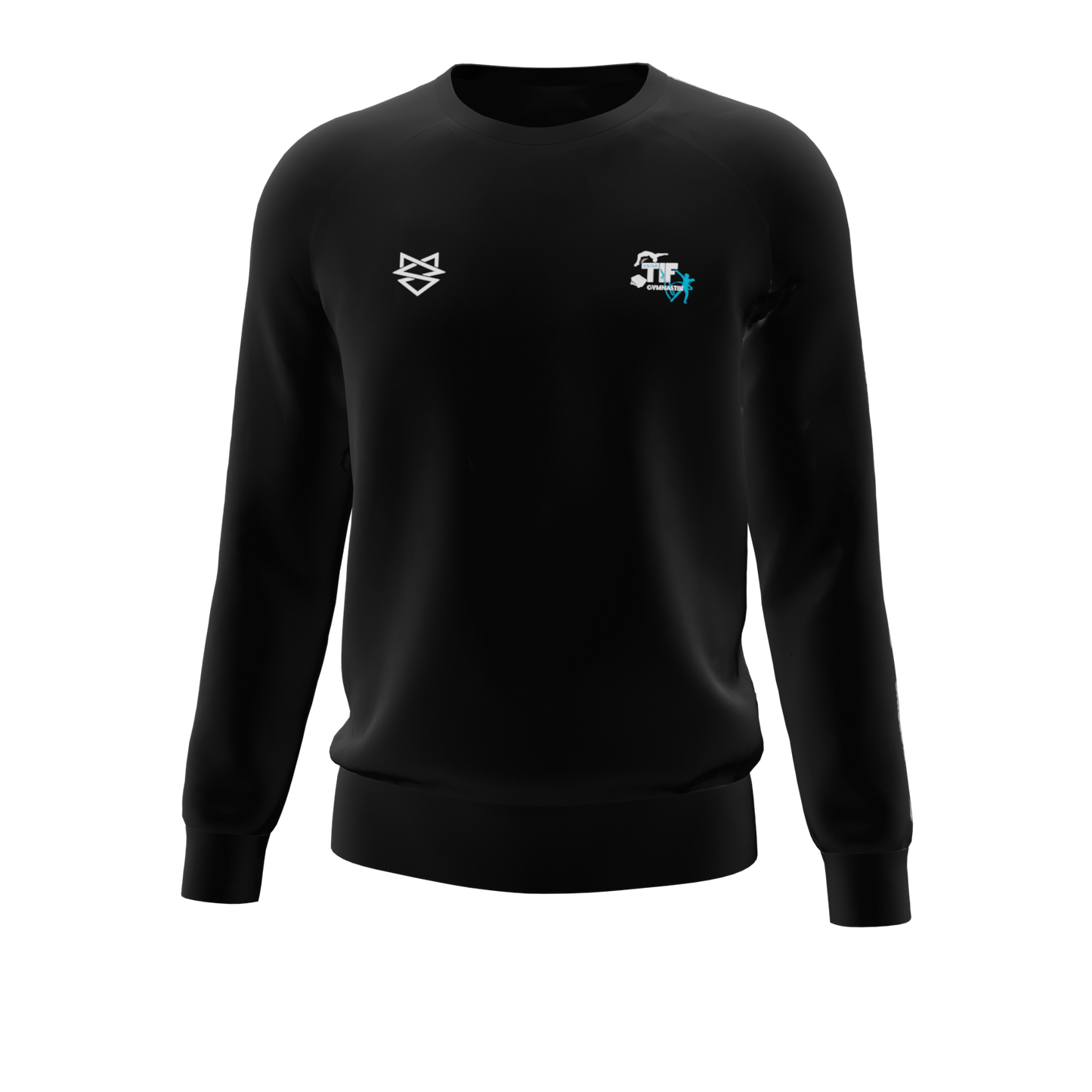 Sweatshirt - Sort Stripe ID - TIF Gymnastik