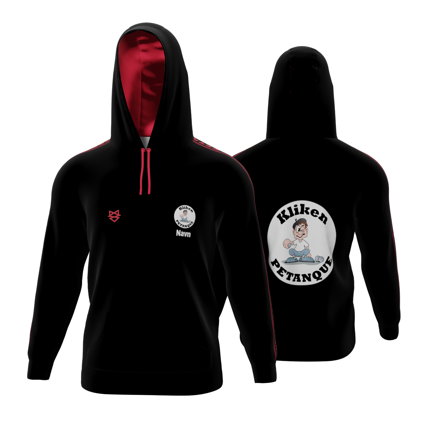 Bomulds Hoodie - Kliken Petanque - SponsorWorld
