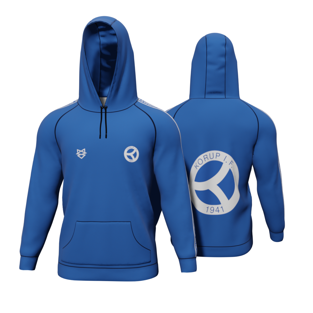 Bomulds Hoodie - Korup Bordtennis Klub - SponsorWorld