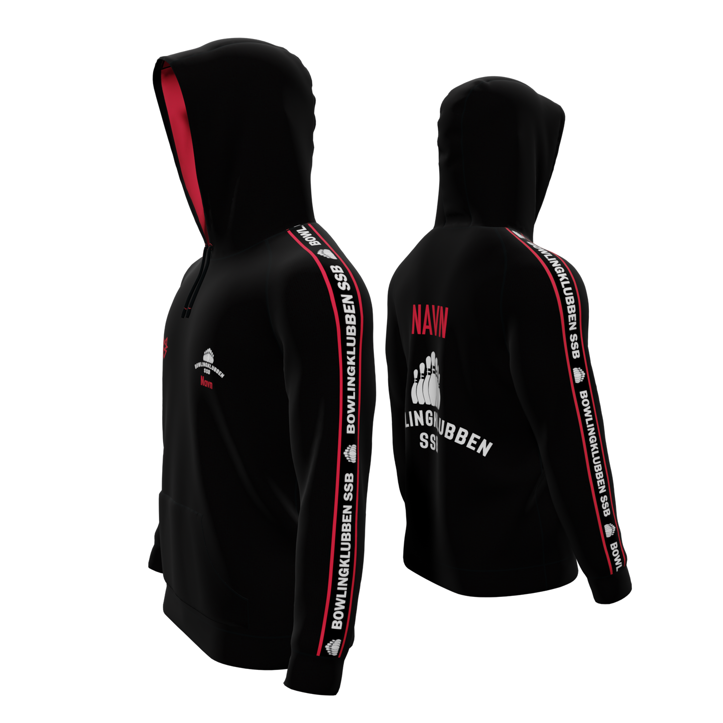 Bomulds Hoodie - Bowlingklubben SSB - SponsorWorld