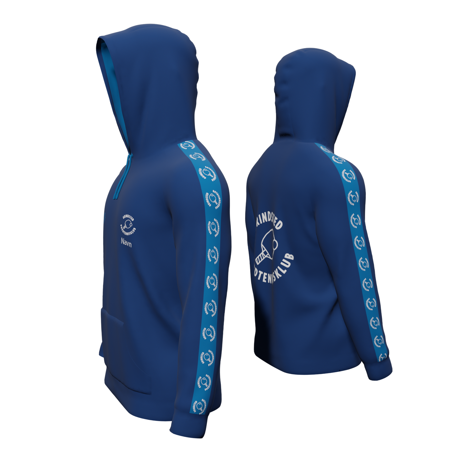 Bomulds Hoodie - Grindsted Bordtennisklub - SponsorWorld