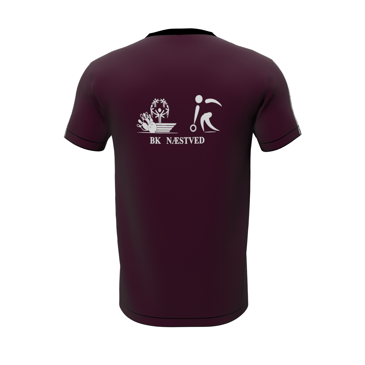 Bomulds T-shirt - Stripe ID - Bowlingklubben Næstved - SponsorWorld