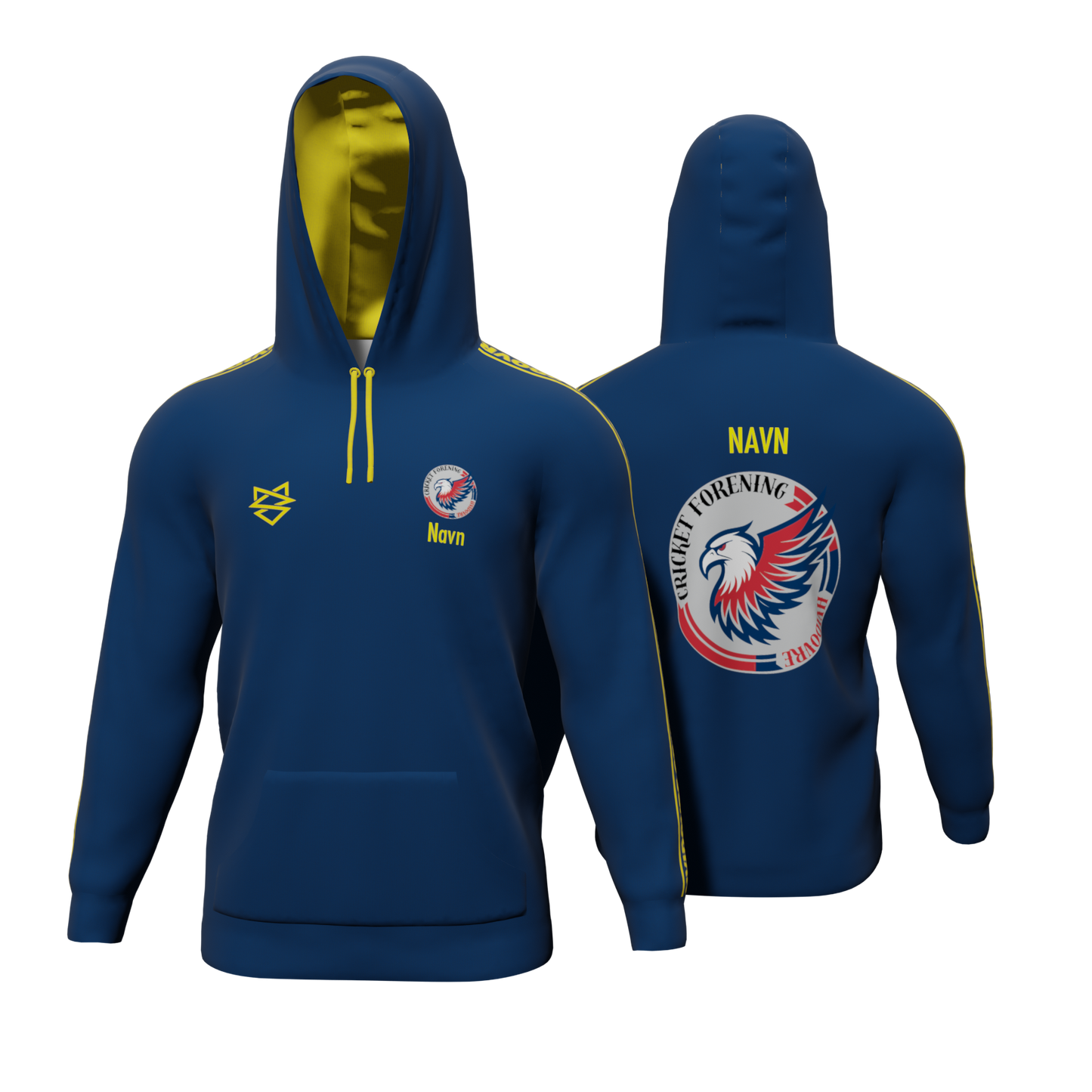 Bomulds Hoodie - Hvidovre Cricket - SponsorWorld