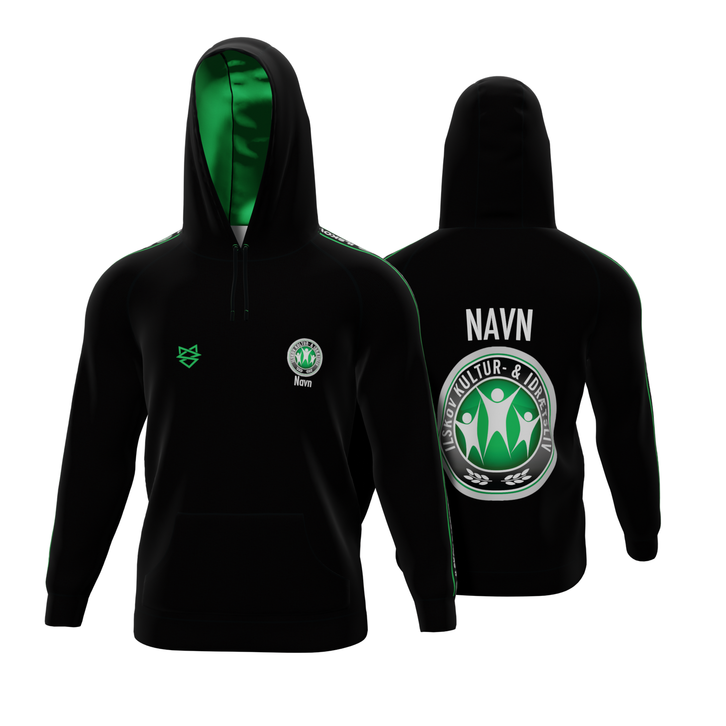Bomulds Hoodie - Ilskov Badminton - SponsorWorld