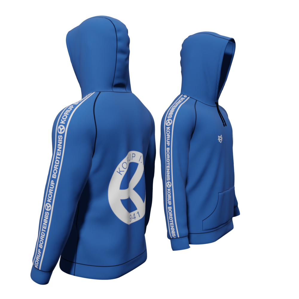 Bomulds Hoodie - Korup Bordtennis Klub - SponsorWorld