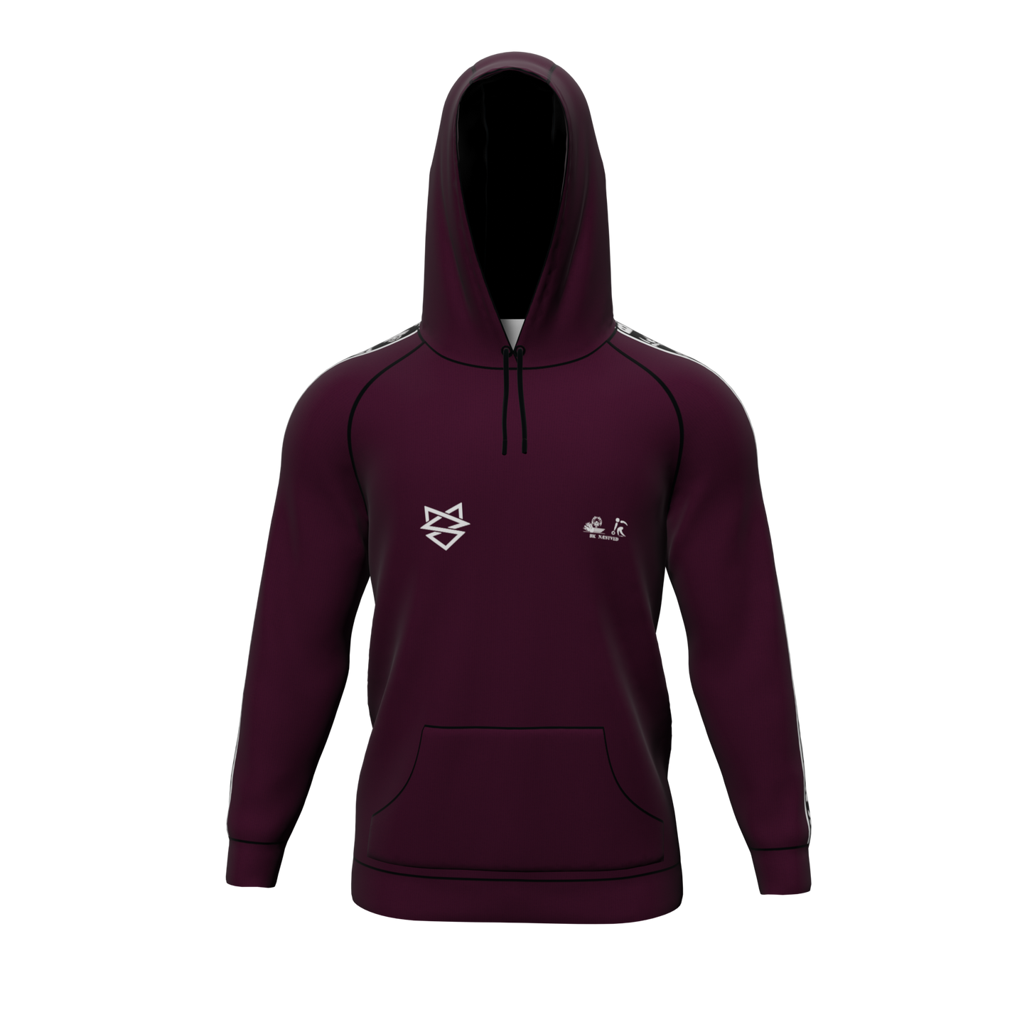 Bomulds Hoodie - Stripe ID - Bowlingklubben Næstved - SponsorWorld