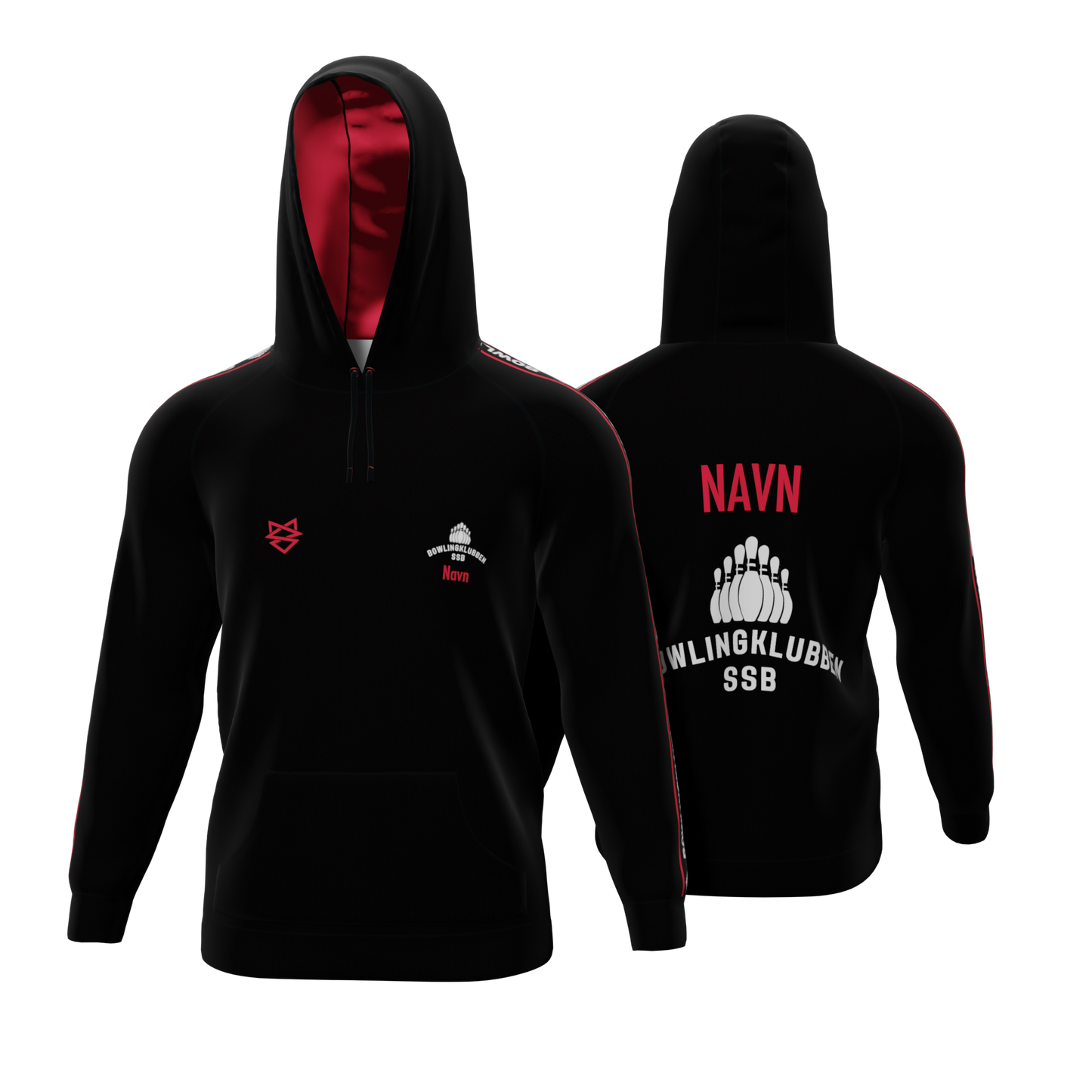 Bomulds Hoodie - Bowlingklubben SSB - SponsorWorld