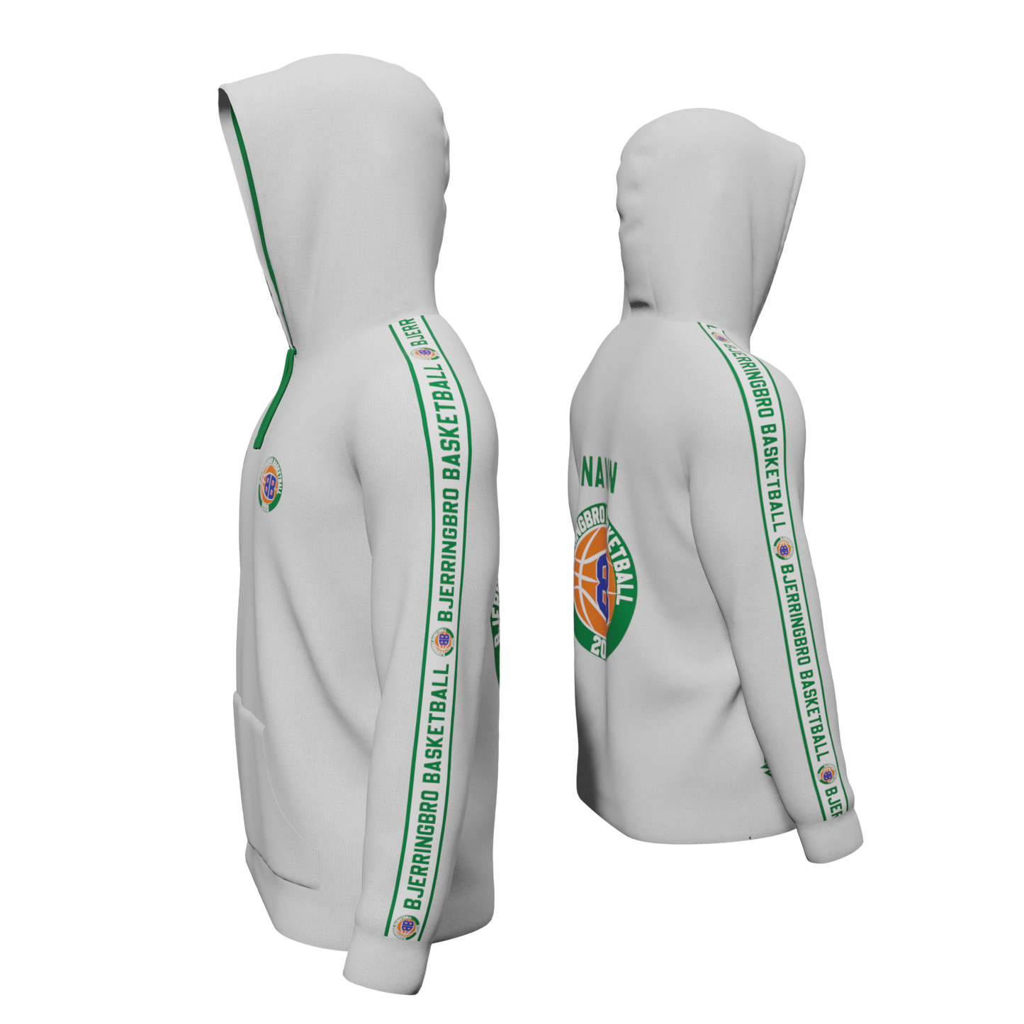 Bomulds Hoodie - Bjerringbro Basketball - SponsorWorld
