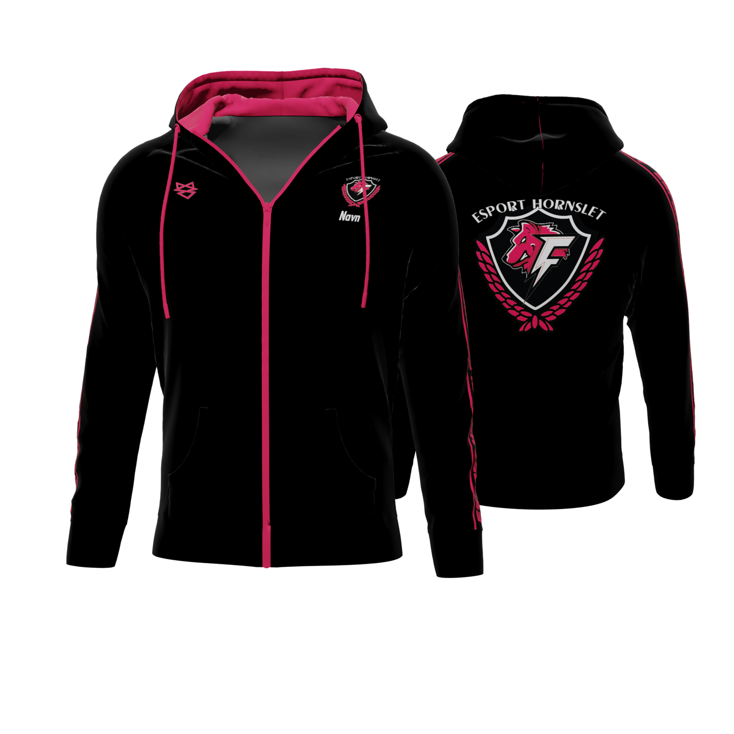 Bomulds Hoodie ZIP - Esport Hornslet - SponsorWorld