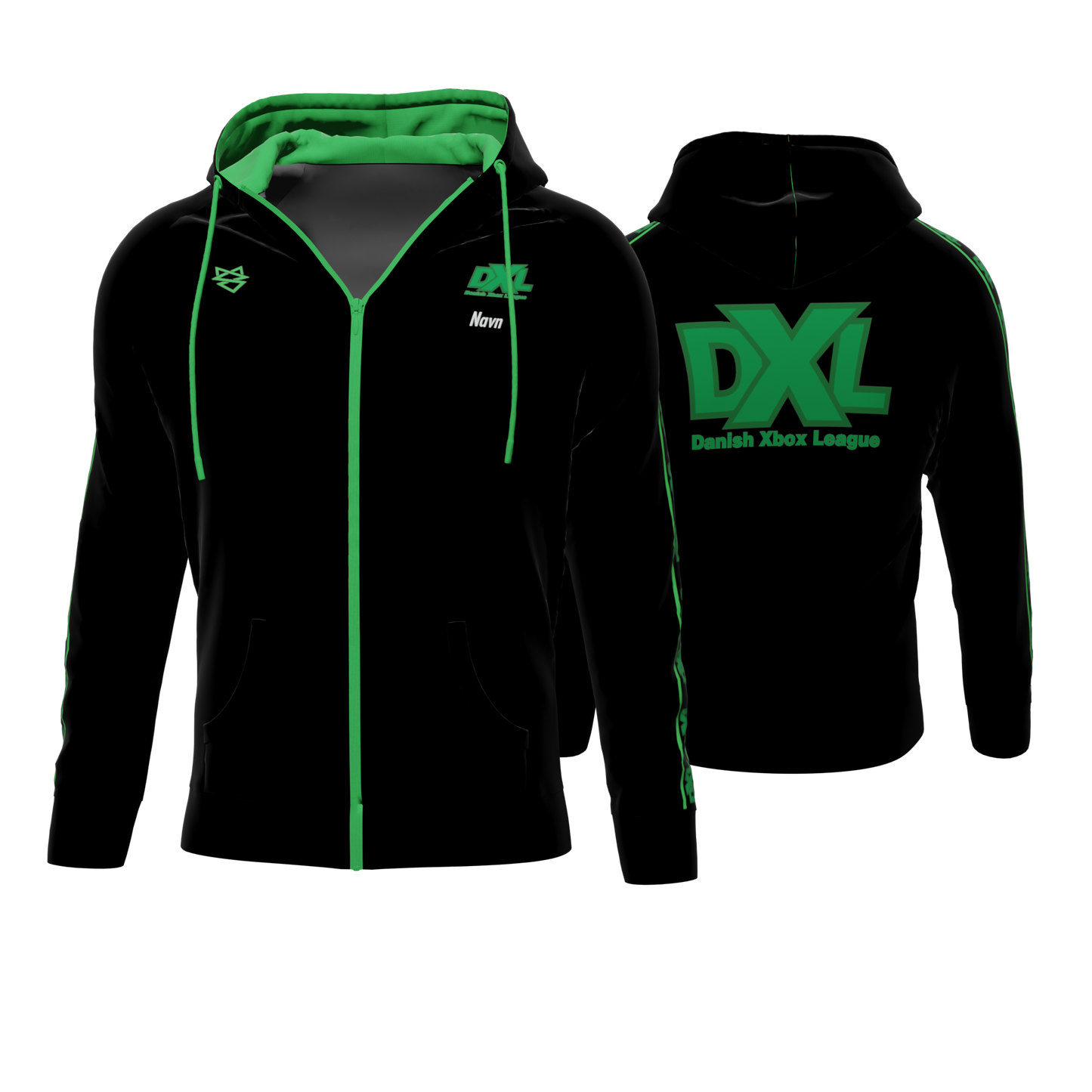 Bomulds Hoodie ZIP - Danish Xbox League - SponsorWorld