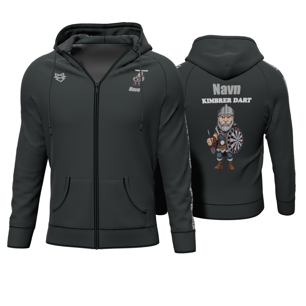 Bomulds Hoodie ZIP - Kimbrer Dart