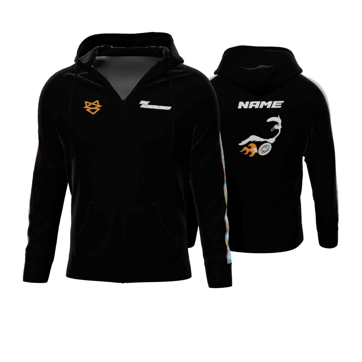 Bomulds Hoodie ZIP - Team Roadrunner - SponsorWorld