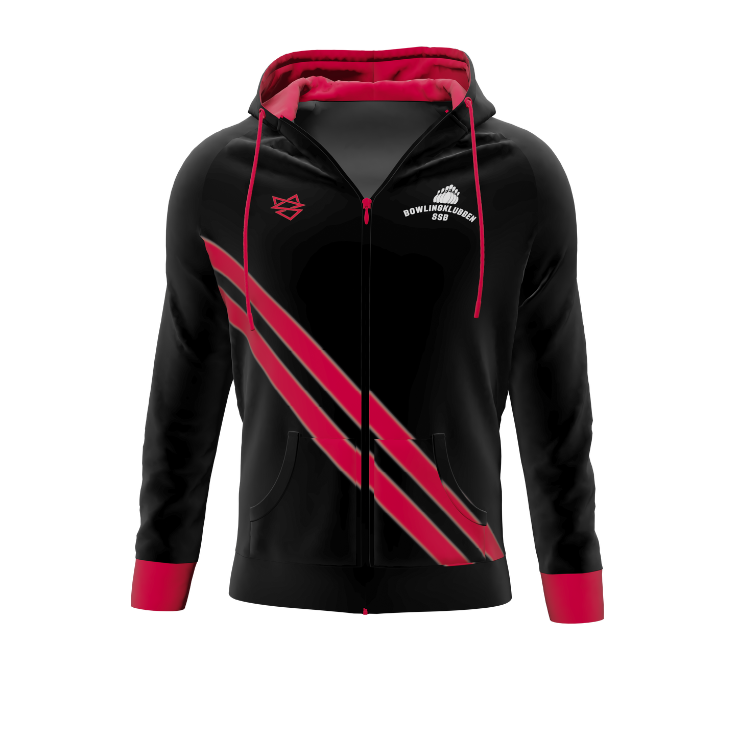 Hoodie ZIP - Bowlingklubben SSB - SponsorWorld