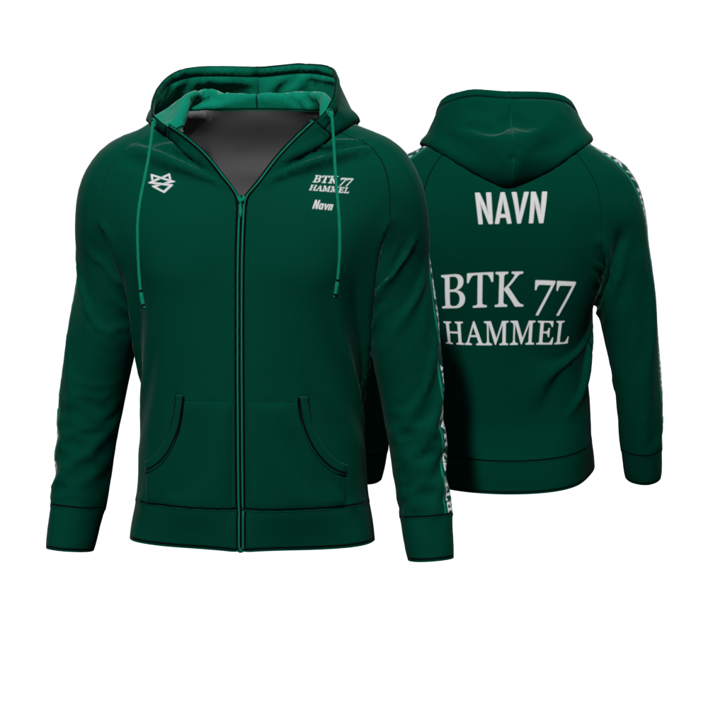 Bomulds Hoodie ZIP - BTK 77 HAMMEL - SponsorWorld