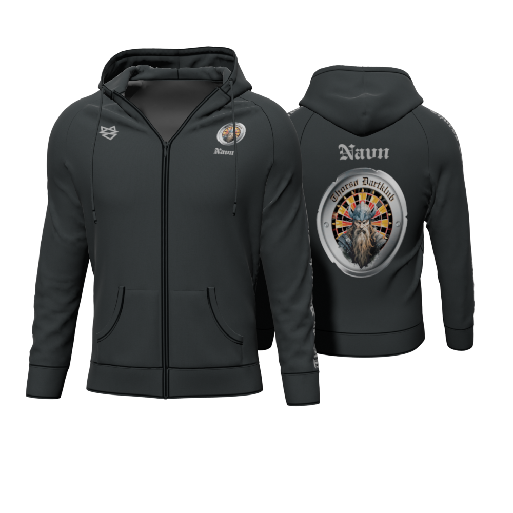Bomulds Hoodie ZIP - Thorsø Dart