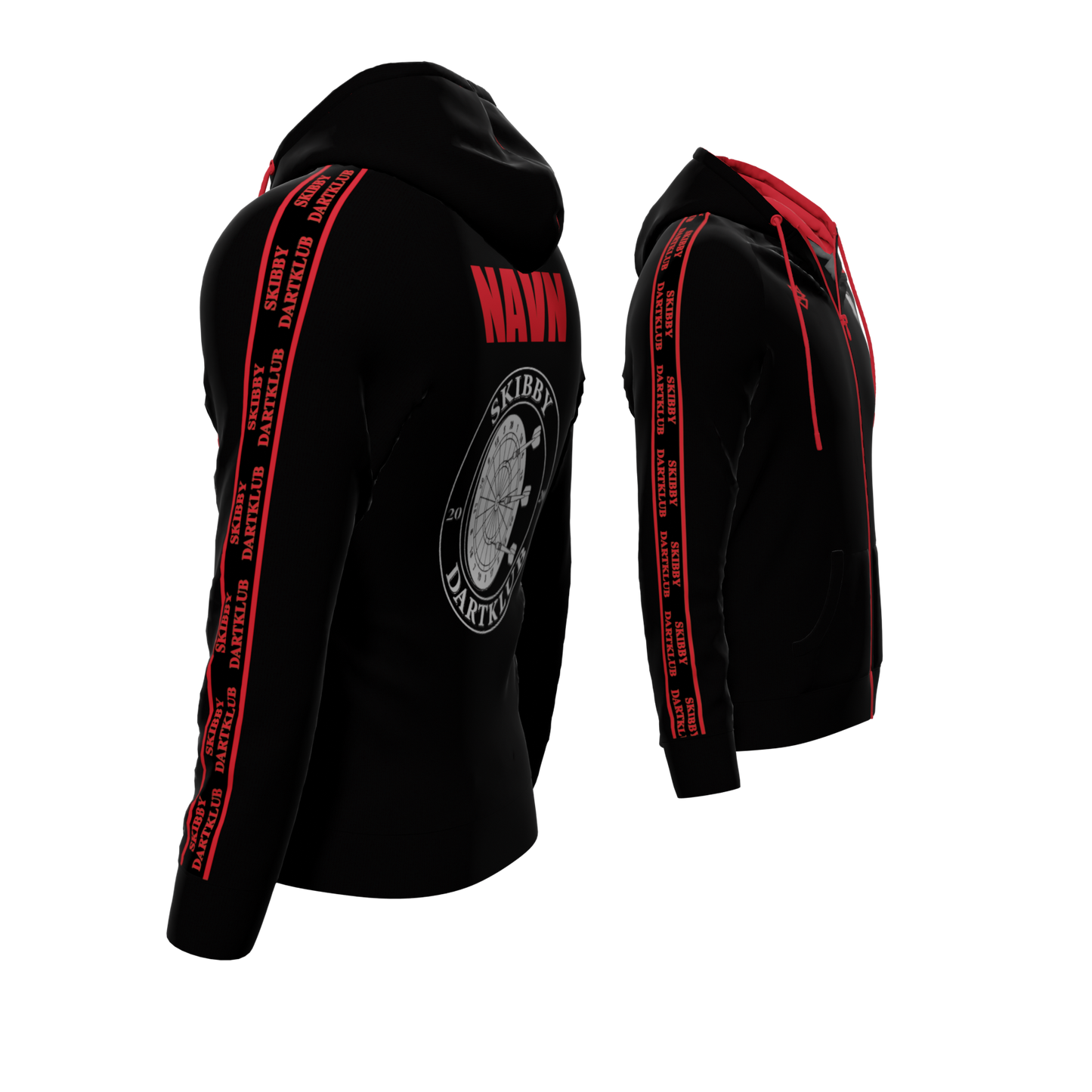Bomulds Hoodie ZIP - Skibby Dart