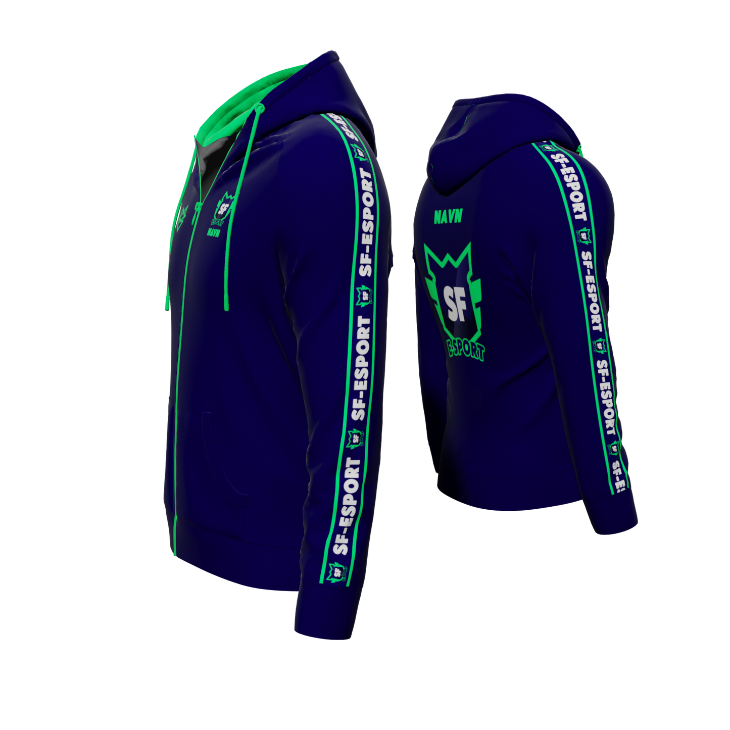 Bomulds Hoodie ZIP - SF-Esport - SponsorWorld