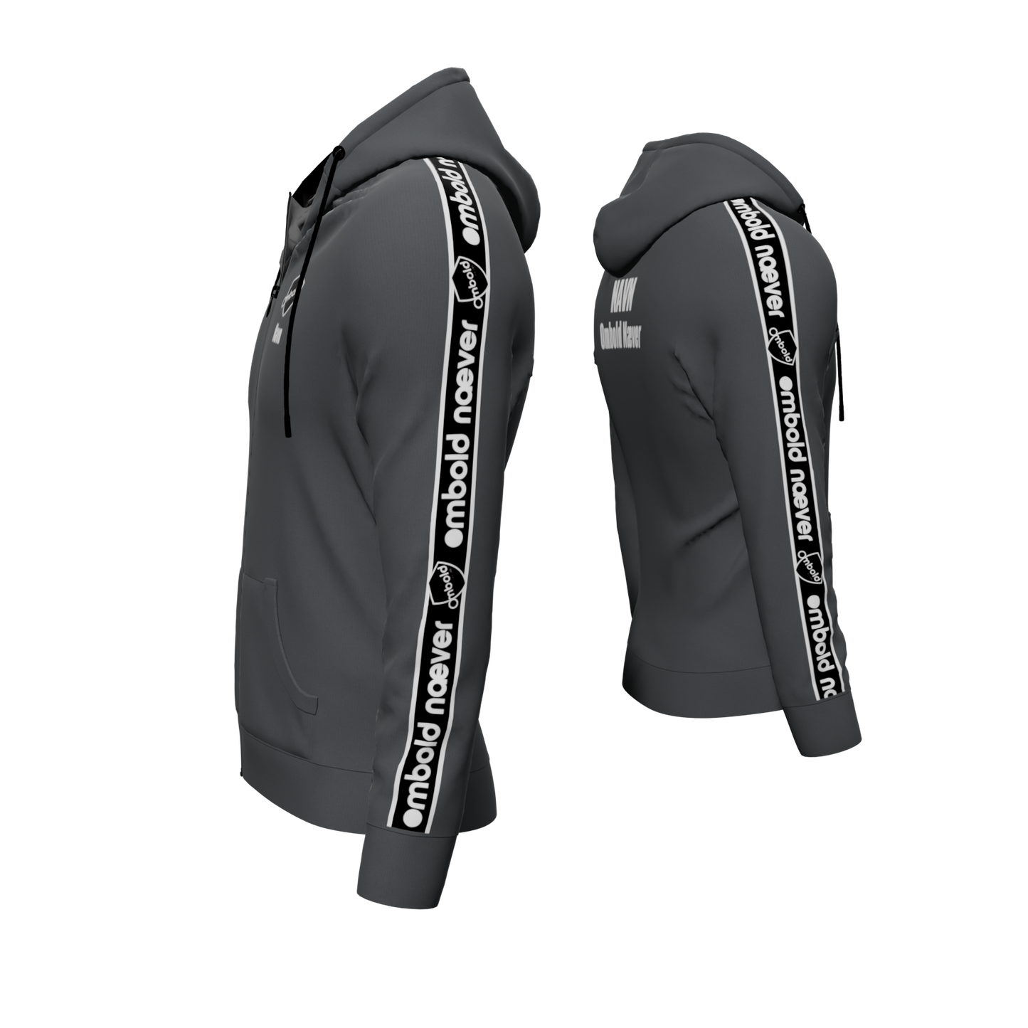 Bomulds Hoodie ZIP - Ombold - SponsorWorld