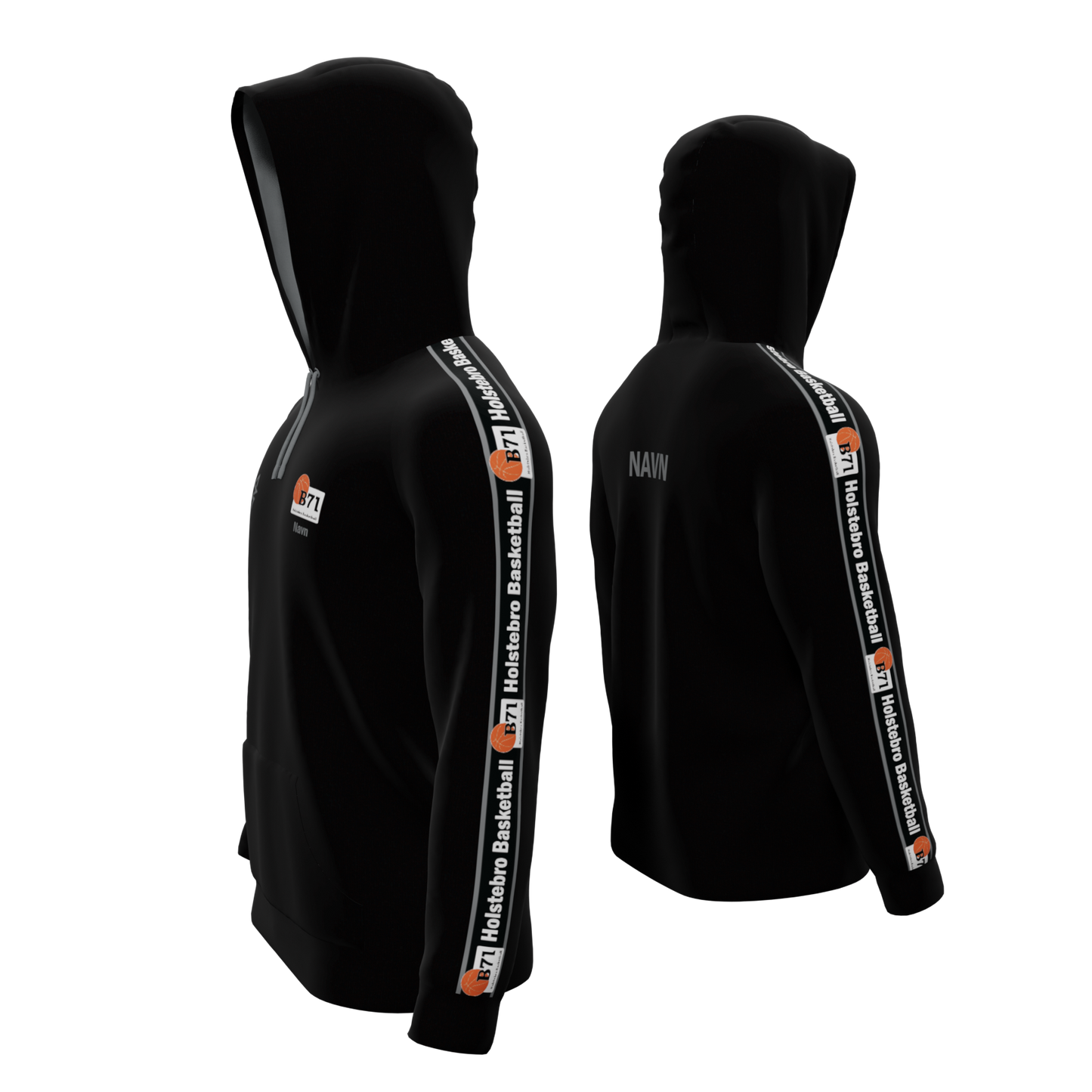 Bomulds Hoodie - B71 Basketball - SponsorWorld
