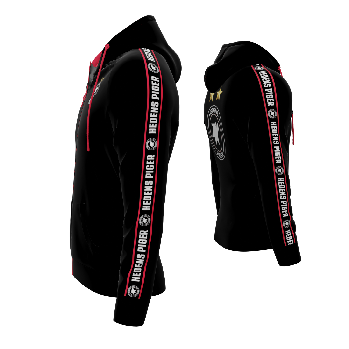 Bomulds Hoodie ZIP - Hedens Piger - SponsorWorld