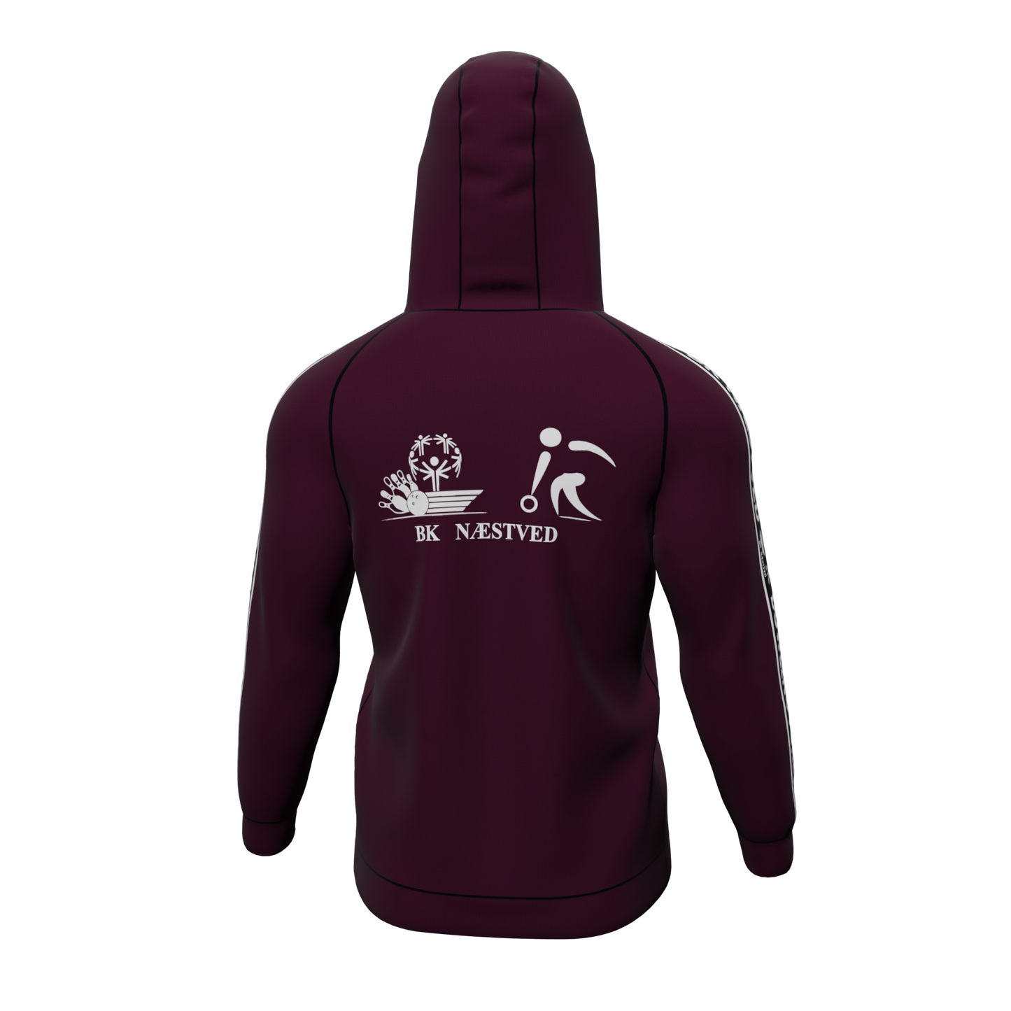 Bomulds Hoodie - Stripe ID - Bowlingklubben Næstved - SponsorWorld