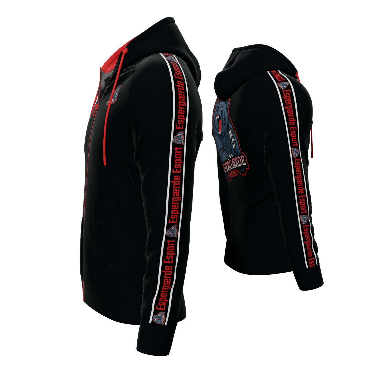Bomulds Hoodie ZIP - Espergærde Esport - SponsorWorld