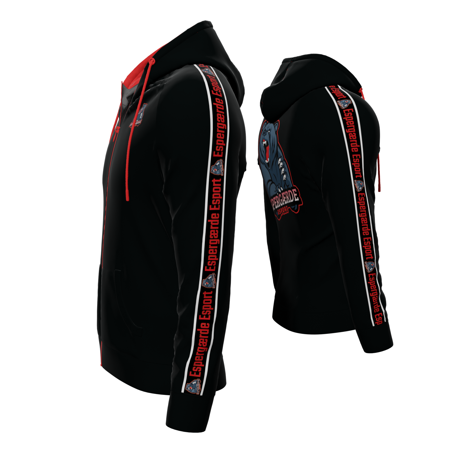 Bomulds Hoodie ZIP - Espergærde Esport - SponsorWorld