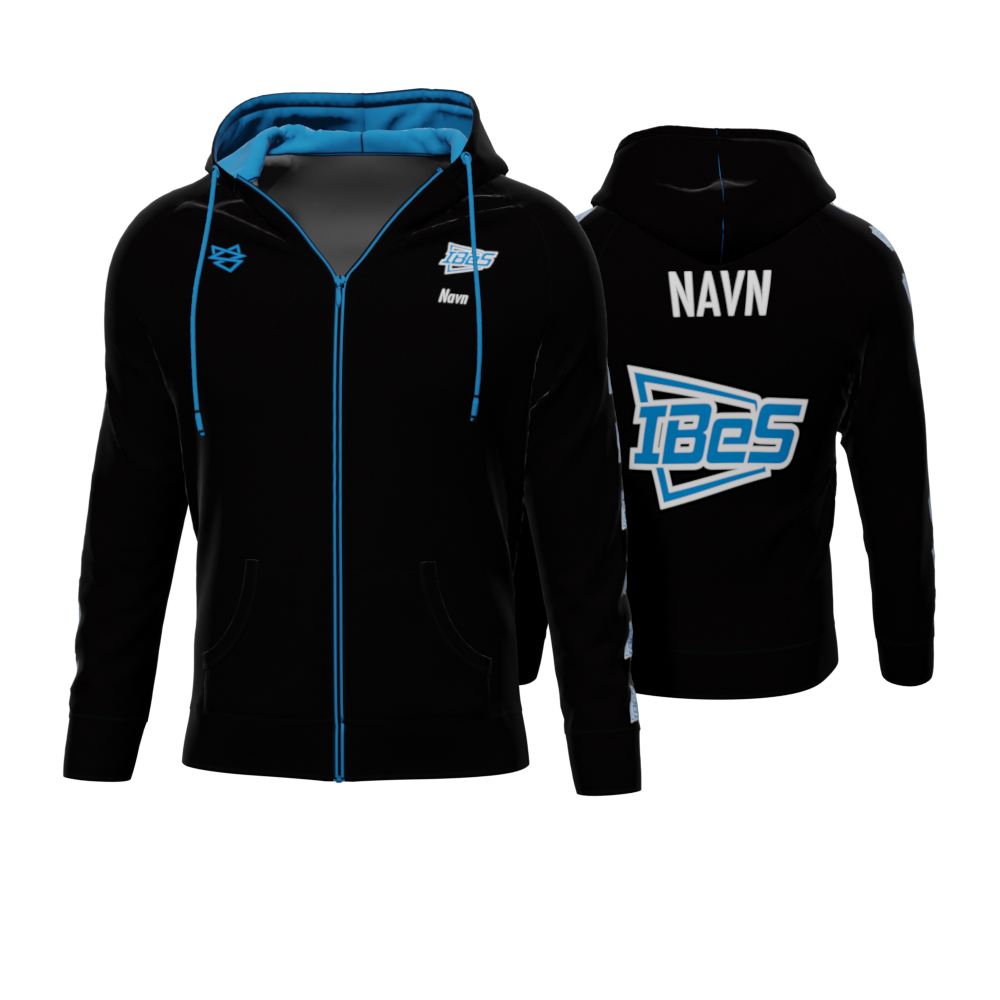 Bomulds Hoodie ZIP - Ikast Brande Esport - SponsorWorld
