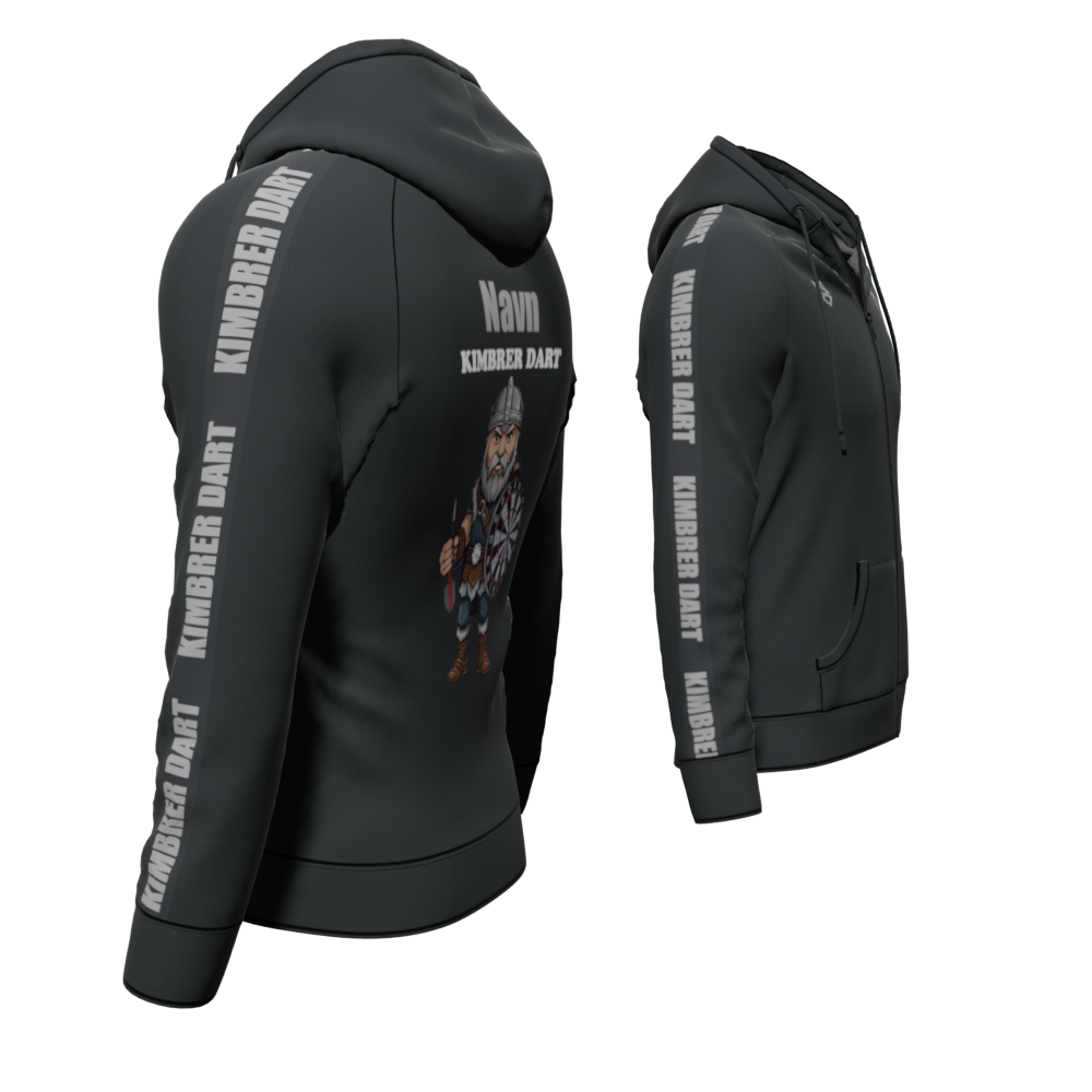 Bomulds Hoodie ZIP - Kimbrer Dart