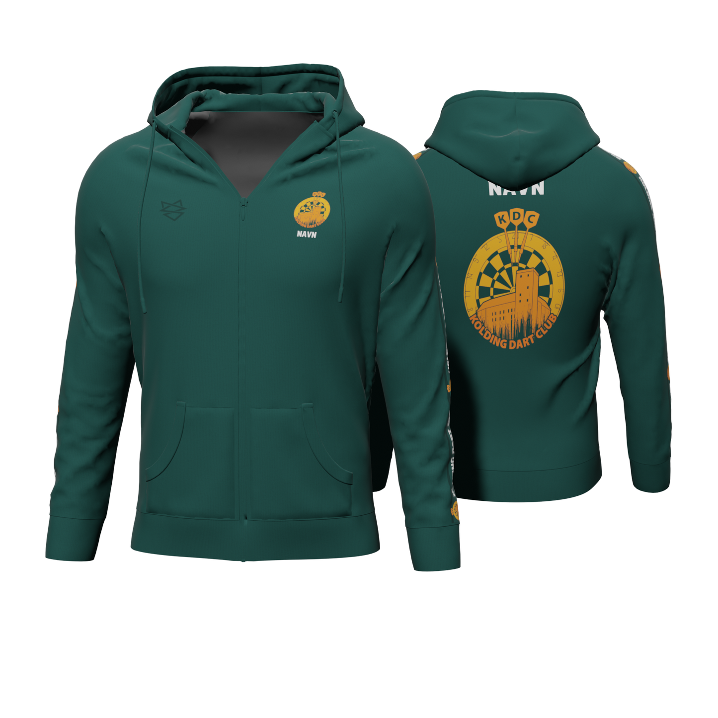 Bomulds Hoodie ZIP - Kolding Dart