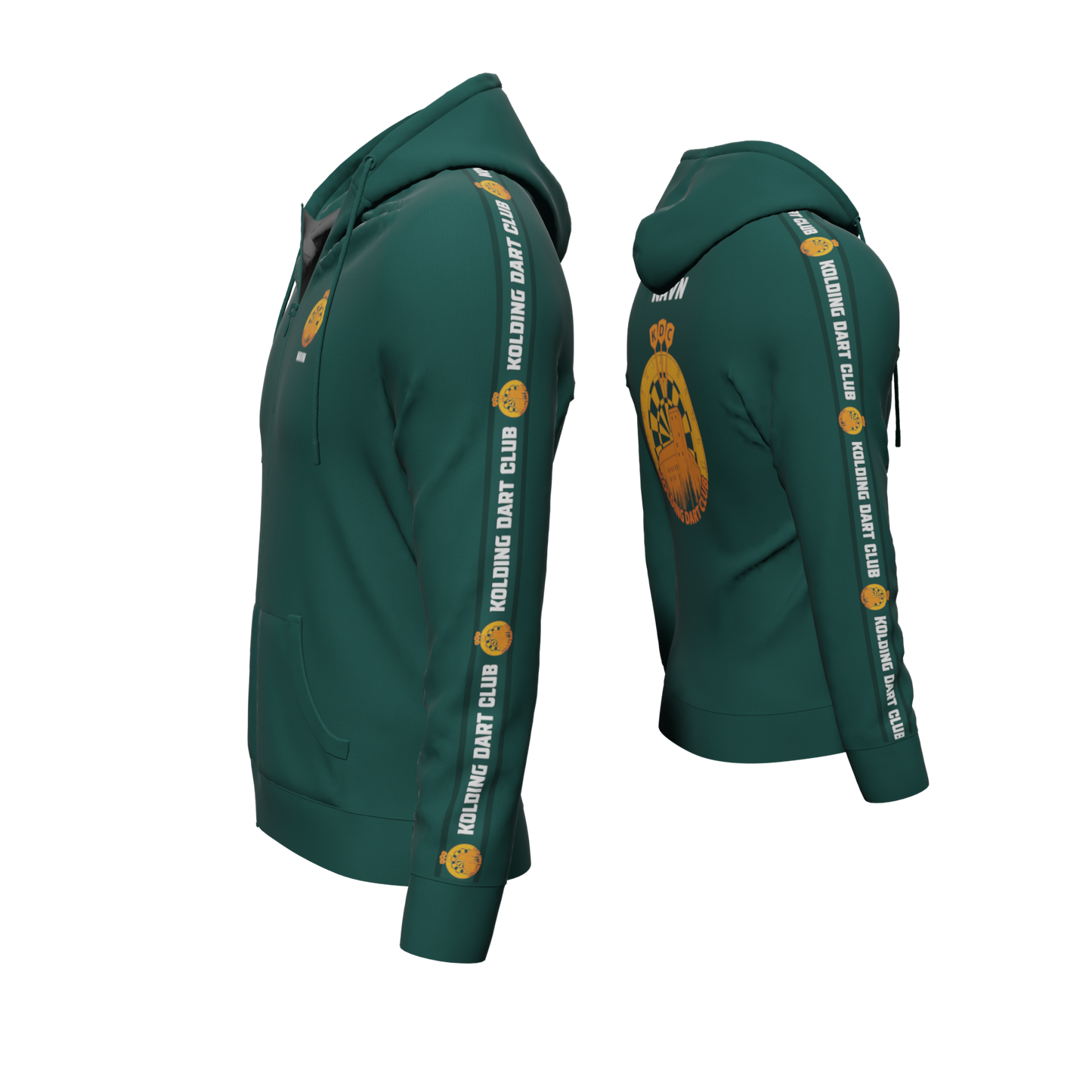 Bomulds Hoodie ZIP - Kolding Dart